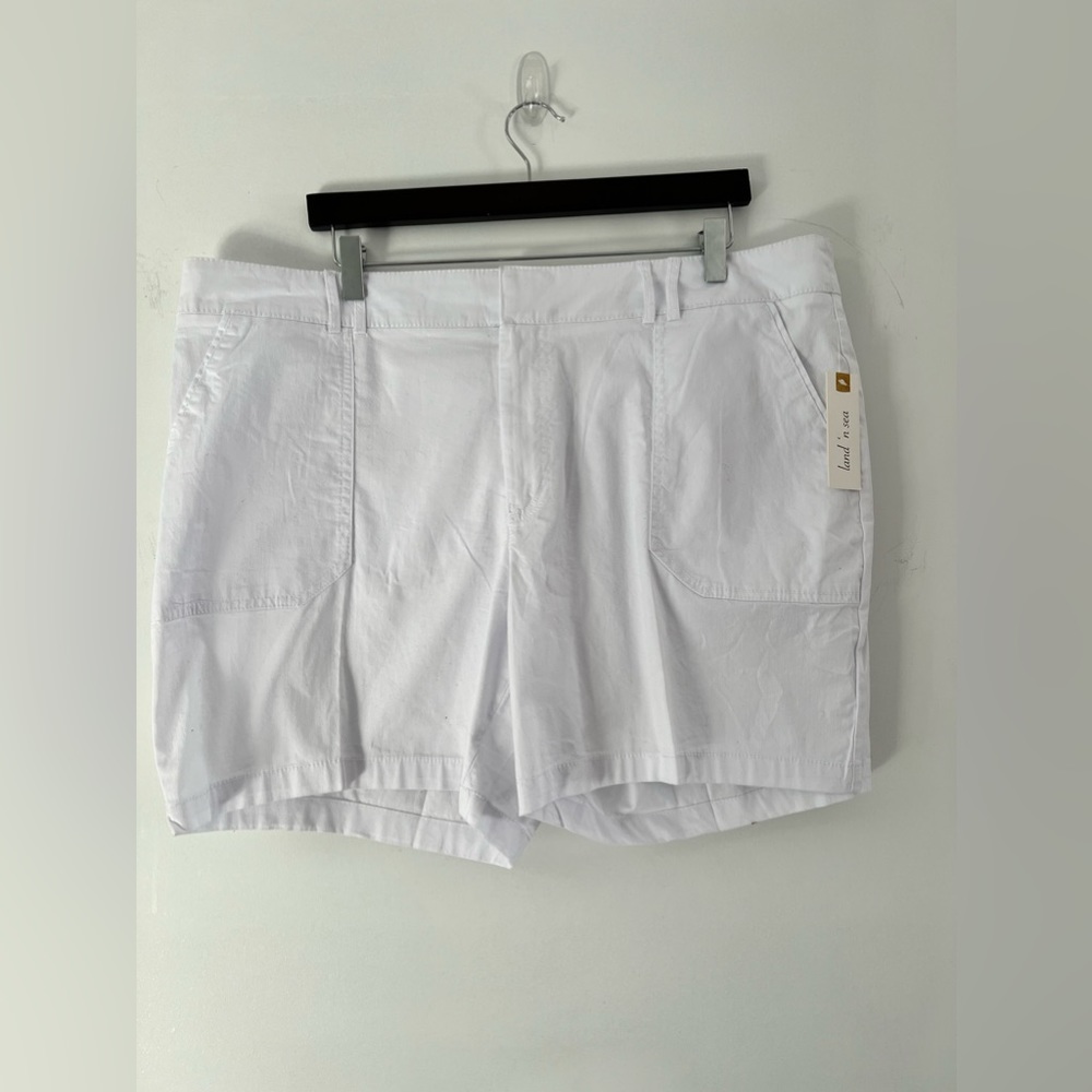 Land & Sea Cotton White Shorts